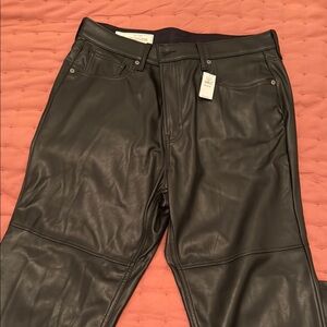 GAP Black Leather Pants